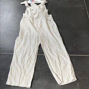 NWT Jen’s Pirate Booty Domino  Overalls Silver Size M